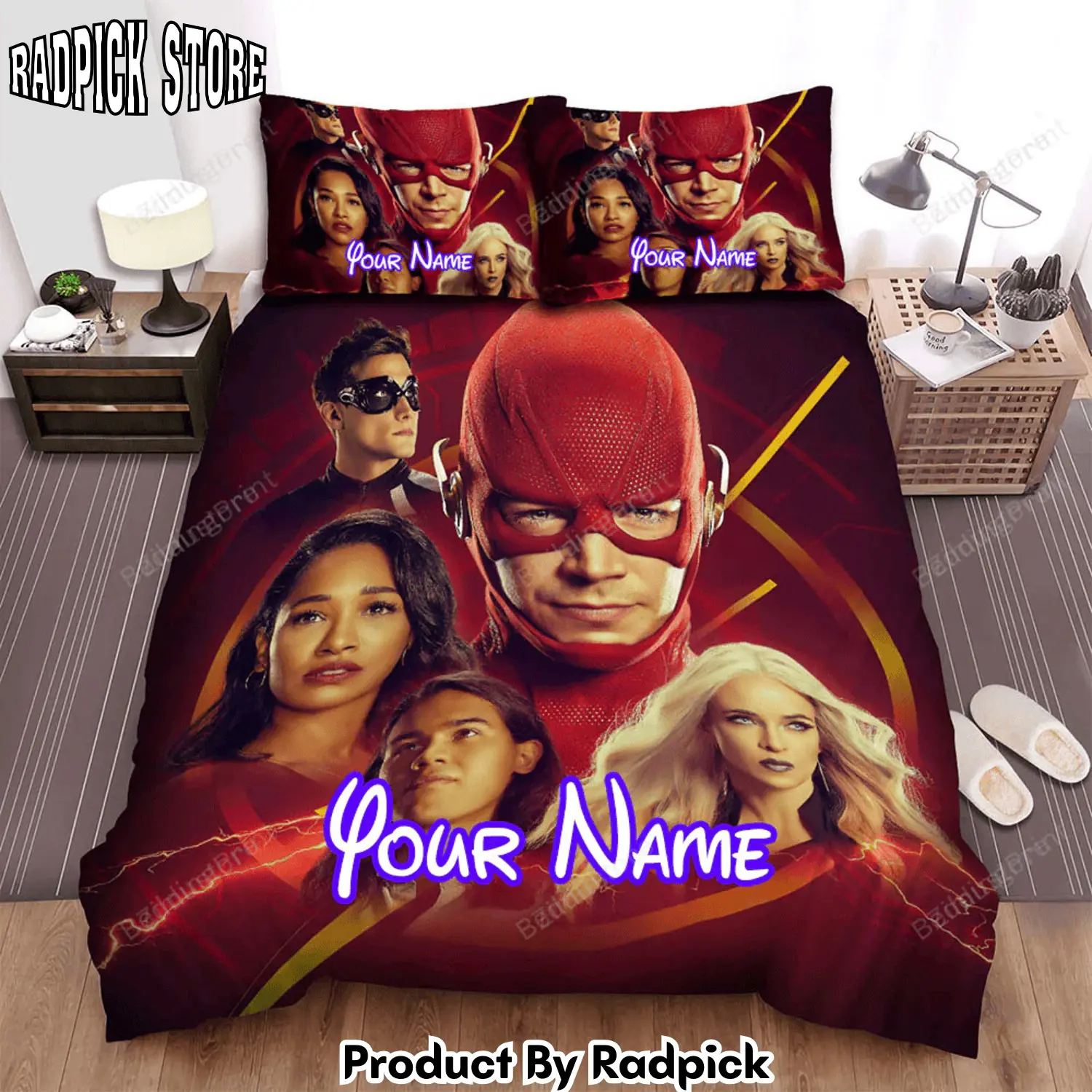 Radpick the flash movie poster 2 bed sheets duvet cover personalized name bedding sets rp3271281